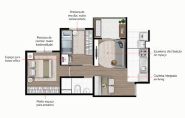 IMAGINE (57M²) 3 DORM (SUÍTE) – 1 OU 2 VAGAS – VALPARAISO
