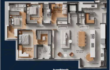 VISTA PARK – 195M – 4 DORM – 4 VAGAS – JARDIM DO MAR