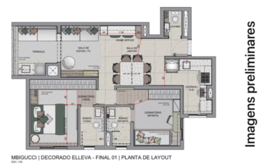 ELLEVA MBIGUCCI  – 68M²- 2 SUÍTES -1 E 2 VAGA – RUDGE RAMOS