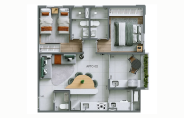 ALTOS DIADEMA – 58 M² – 2 SUÍTES- 1 VAGA – CENTRO