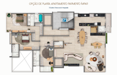 IKONA JARDIM – 192M² – 3 SUÍTES- 4 VAGAS – BAIRRO JARDIM